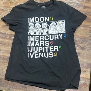 Black Sailor Moon Graphic T-Shirt